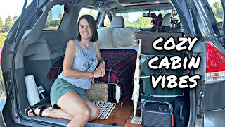 TOYOTA SIENNA CAMPER CONVERSION minivan camper budget van life sienna camper [upl. by Aiello497]