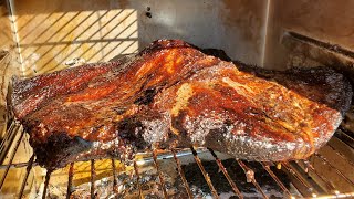 Smoked Brisket Charbroil Electric Smoker [upl. by Elumas455]