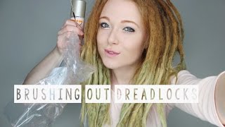 BRUSHING OUT SOME DREADLOCKS AFTER 2 YEARS [upl. by Laszlo]