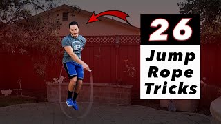 26 Jump Rope Tricks  Beginner to Advanced [upl. by Ecinue]