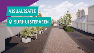 Visualisatie  Herinrichting Centrum Surhuisterveen [upl. by Lobell]