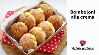 BOMBOLONI ALLA CREMA  Ricetta facile per le feste  Natalia Cattelani [upl. by Whalen]