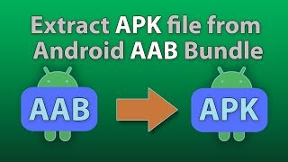 How to extract an APK file from an AAB file [upl. by Ahtelat835]