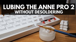 Lubing the Anne Pro 2s Switches and Stabilizers without Desoldering or Opening up the Keyboard [upl. by Ainot]