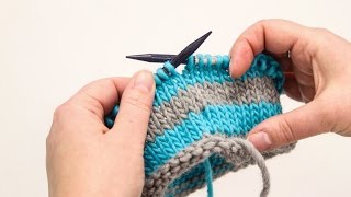 How to Knit Jogless Stripes [upl. by Aleda]