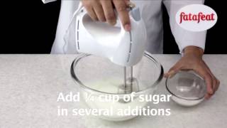 Lesson Whipping egg whites with sugar [upl. by Brant]