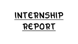 FINAL year Industrial training Report INTERNSHIP [upl. by Ssirk]