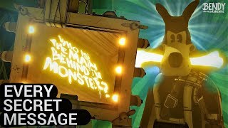 EVERY Secret Henry Message Analyzed Bendy amp the Ink Machine Chapter 15 Secrets [upl. by Flieger]