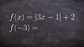 Learn how evaluate the an absolute value function [upl. by Brnaba]