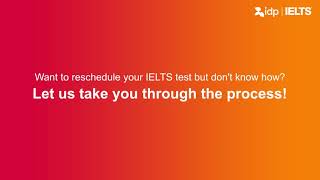 How to reschedule your IELTS test A step by step process [upl. by Atilehs206]