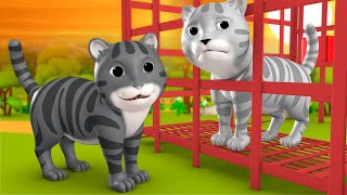 Kali Aur Safed Billi Hindi Moral Stories for Kids 3D Animated काली और सफेद बिल्ली कहानी Cat Tales [upl. by Damara680]