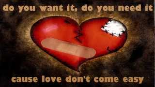 White Lion  Love Dont Come Easy  Lyrics [upl. by Reinertson270]