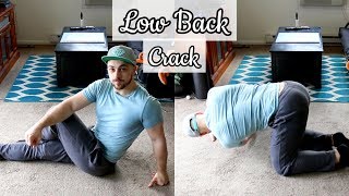 How to Crack Your LOW Back DIY Tutorial [upl. by Maryanna85]