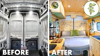 FULL DIY VAN BUILD from Start to Finish  Our Epic Van Life Conversion [upl. by Lezah217]