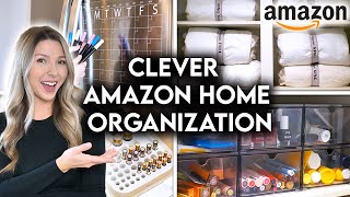 10 CLEVER AMAZON HOME ORGANIZATION IDEAS  STORAGE HACKS [upl. by Noble569]