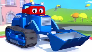 Carl the Super Truck and the Bulldozer in Car City  Trucks cartoons for kids 🚚 [upl. by Mad]