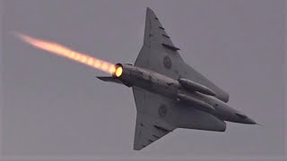 SAAB J35 Draken  MASSIVE Afterburner [upl. by Eberhard]