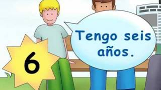 How old are you  ¿Cuántos años tienes  Calico Spanish Songs for Kids [upl. by Fern]