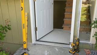 Jeld Wen Front Door Installation  Really crappy products and craftsmanship PART 1 [upl. by Assenad]