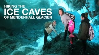 Hike the Ice Caves in Mendenhall Glacier  Juneau AK [upl. by Ahsyat]