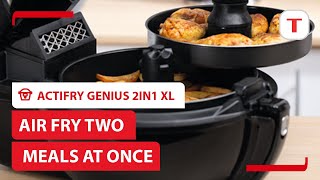 Air Fry Two Meals at Once  ActiFry Genius XL 2in1  Tfal [upl. by Hsinam421]