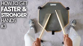 THE SECRET TO FASTER HANDS  Beginner Drum Lesson 3 [upl. by Enialb]