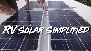 RV Solar Simplified Simple RV Solar Setup [upl. by Martin]