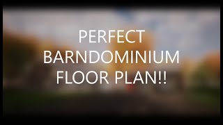 The PERFECT Barndominium Floor Plan Take the TOUR [upl. by Nohtanoj]