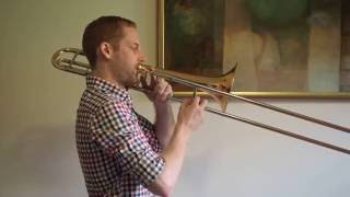 C Major Scale  Trombone [upl. by Snevets]