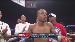 Errol Spence Jr pro debut vs Jonathan Garcia  Full fight [upl. by Ainoek612]