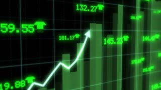 Rising Stock Market Chart Arrow Rallying Growth Recovery Concept 4K Background VJ Video Effect [upl. by Ahtaga435]