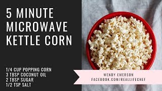 5 Minute Kettle Corn Microwave  a la Pampered Chef [upl. by Norris]