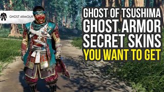 Ghost Of Tsushima Ghost Armor Secret Skins amp How To Get Them Ghost Of Tsushima Armor [upl. by Selin]