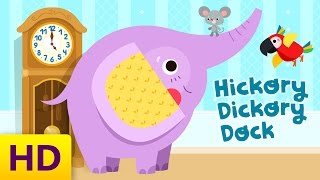 Hickory Dickory Dock  Childrens Song with Lyrics  Animated Cartoon  Kids Academy [upl. by Cralg]