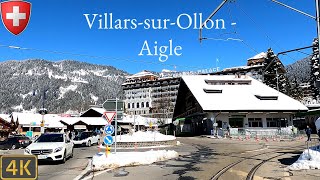 Driving Switzerland 🇨🇭  VillarssurOllon  Aigle 4K Scenic Drive [upl. by Drazze]