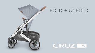 UPPAbaby Cruz V2  Fold  Unfold [upl. by Rebliw287]