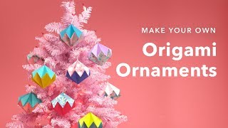 DIY Origami Ornaments 🎄 [upl. by Wiebmer]