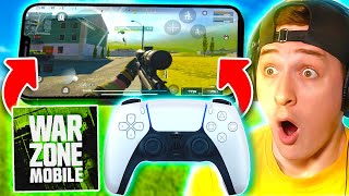 Using CONTROLLER on WARZONE MOBILE IT WORKS 🔥 [upl. by Assirolc220]