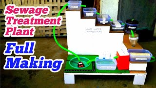 How To Make Sewage Treatment Plant Model 2019 NEW DIY PART2 [upl. by Anelehs]