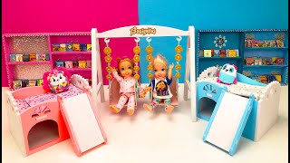 Elsa and Anna toddlers big challenge at the sleepover [upl. by Ambrosius]