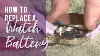 How To Replace A Watch Battery [upl. by Aicilram417]