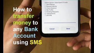 How to transfer money to any Bank Account using SMS [upl. by Politi]