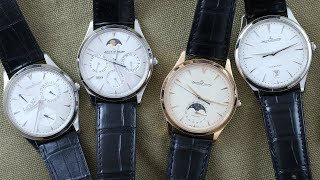 Jaeger‑LeCoultre Master Ultra Thin Collection Review Ultra Thin Moonphase Perpetual Date amp More [upl. by Edda]