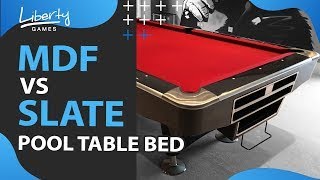 MDF vs Slate Pool Tables  Which is Right For You [upl. by Germaine]