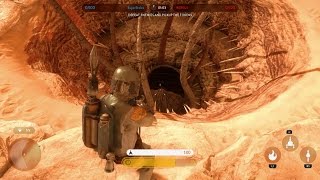 Sarlacc Pit Easter Egg  Star Wars Battlefront [upl. by Targett269]