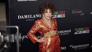 Gina Lollobrigida 2019 Filming Italy Los Angeles Red Carpet [upl. by Monroe]