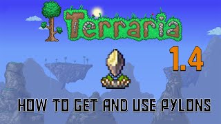 Terraria 14  How to Get and use Pylons Quick Guide [upl. by Holly-Anne448]