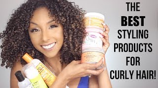 The BEST Styling Products For Curly Hair  BiancaReneeToday [upl. by Odella]