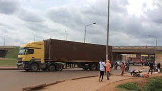 Northern Bypass Bwaise Flyover Interchange  Kampala City Walk [upl. by Arayk]