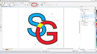 How to Interlace Text  CorelDRAW for Window [upl. by Goodrich]